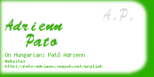 adrienn pato business card